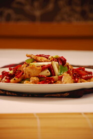 辣椒炒鸡肉