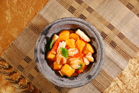 豆腐虾仁蟹柳煲