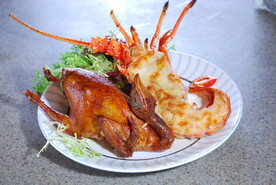 芝士焗龙虾 烧鸡