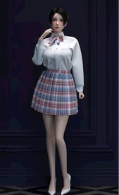 C4D模型 女孩