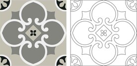 大理石拼花地板