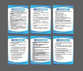 小区物业制度展板海报套图