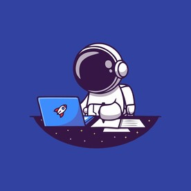 宇航员矢量卡通儿童插画图片