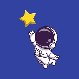 宇航员矢量卡通儿童插画图片