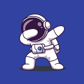 宇航员矢量卡通儿童插画图片