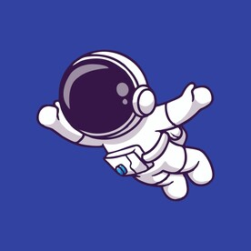 宇航员矢量卡通儿童插画图片