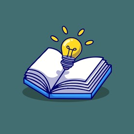 书的灵感矢量卡通儿童插画图片