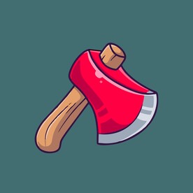 消防斧 矢量卡通儿童插画图片