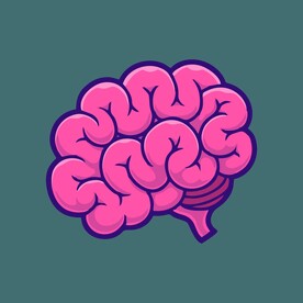 大脑矢量卡通儿童插画图片