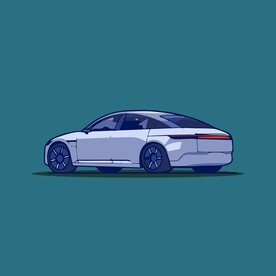 汽车矢量卡通儿童插画图片