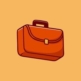 公文包矢量卡通儿童插画图片