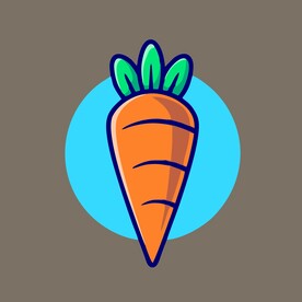 胡萝卜矢量卡通儿童插画图片