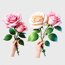 3D玫瑰花