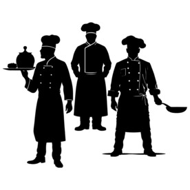 厨师剪影