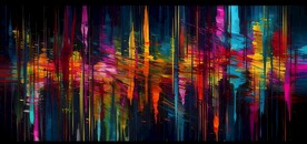 创意多彩抽象油彩绘画背景