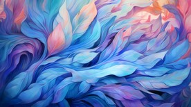 创意多彩羽毛抽象油彩绘画背景