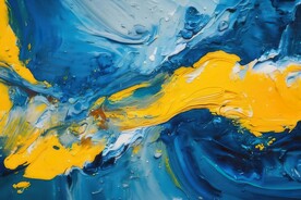 创意多彩抽象油彩绘画背景