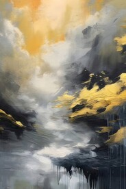 创意多彩抽象油彩绘画背景