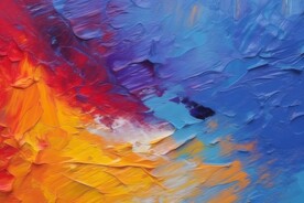 创意多彩抽象油彩绘画背景