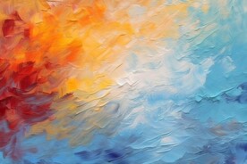 创意多彩抽象油彩绘画背景