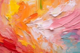 创意多彩抽象油彩绘画背景