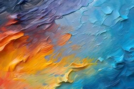 创意多彩抽象油彩绘画背景