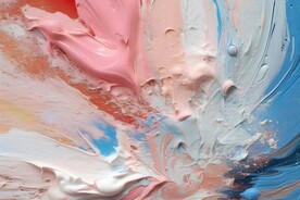 创意多彩抽象油彩绘画背景