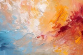 创意多彩抽象油彩绘画背景