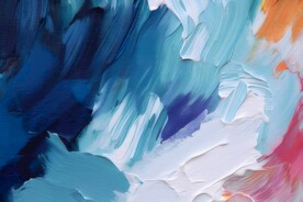 创意多彩抽象油彩绘画背景