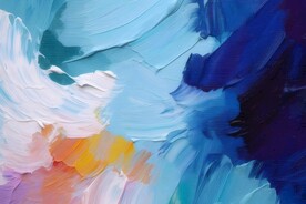 创意多彩抽象油彩绘画背景