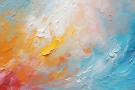 创意多彩抽象油彩绘画背景