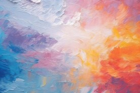 创意多彩抽象油彩绘画背景