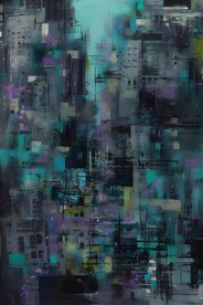 创意多彩抽象油彩绘画背景