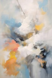 创意多彩抽象油彩绘画背景