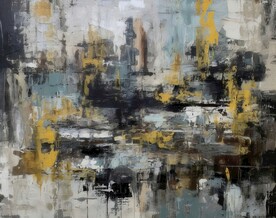 创意多彩抽象油彩绘画背景