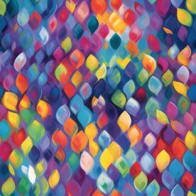 创意多彩抽象油彩绘画背景