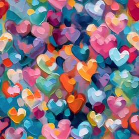 创意多彩抽象油彩绘画背景