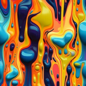 创意多彩抽象油彩绘画背景