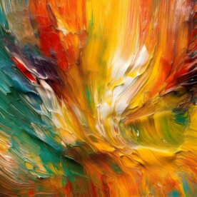 创意多彩抽象油彩绘画背景