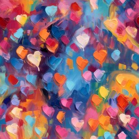 创意手绘泼墨多彩狂草水彩背景图