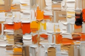 创意多彩抽象油彩绘画背景