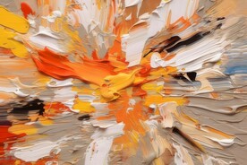 创意多彩抽象油彩绘画背景