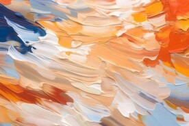创意多彩抽象油彩绘画背景