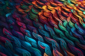 创意多彩抽象油彩绘画背景