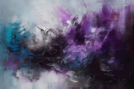 创意多彩抽象油彩绘画背景