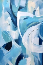 创意多彩抽象油彩绘画背景