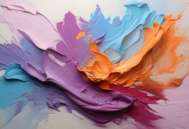 创意多彩抽象油彩绘画背景