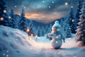 圣诞节装饰场景背景