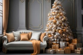 圣诞节装饰场景背景