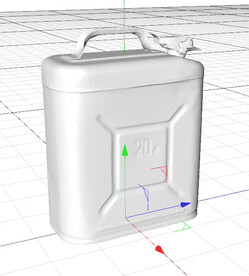 C4D模型 油桶